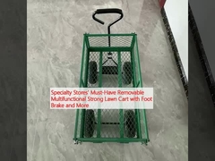 Specialty Stores' Must-Have Removable Multifunctional Strong Lawn Cart with Foot Brake and More