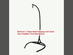 Bedroom C Shape Metal Hanging Chair Stand Easy Installation And Maintenance