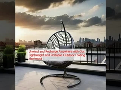 Unwind and Recharge Anywhere with Our Lightweight and Portable Outdoor Folding Hammock