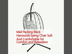 Mail Packing Black Hammock Swing Chair Soft And Comfortable for Comfort and Relaxation