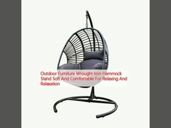 Outdoor Furniture Wrought Iron Hammock Stand Soft And Comfortable For Relaxing And Relaxation