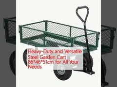 Heavy-Duty and Versatile Steel Garden Cart 86*46*51cm for All Your Needs