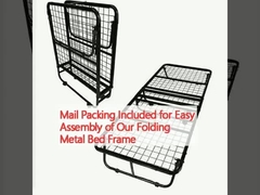 Mail Packing Included for Easy Assembly of Our Folding Metal Bed Frame