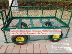 Customized Logo Green Removable Multifunctional Strong Lawn Cart for Easy Transport in the Garden
