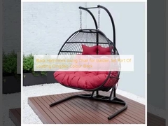 Black Hammock Swing Chair for Garden Set Port Of Loading Qingdao Colour Black