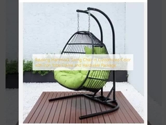 Relaxing Hammock Swing Chair in Customized Color with Iron Tube Frame and Hardware Package