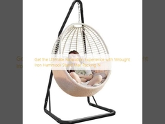 Get the Ultimate Relaxation Experience with Wrought Iron Hammock Stand Mail Packing N