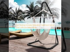 Mail Packing Included Relaxation Hammock Swing Chair with Iron Tube Frame