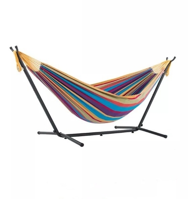 Folding Stainless Steel Canvas Hammock With Stand Free For Double Person