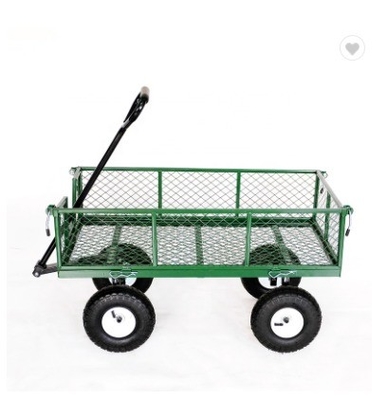Versatile Heavy Duty Utility Cart Garden Wagon with Environmental Protection Powder Coating