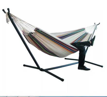 Outdoor Double Hammock With Stand Stainless Steel Stylish with Attractive