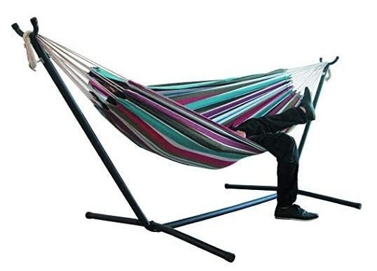 Modern Collapsible Hammock With Stand For Outdoor Camping And Park Activities