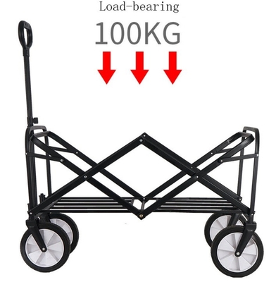 Outdoor Furniture 300LBS Portable Steel and Iron Folding Shopping Cart for Hand Truck