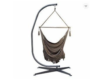 Sturdy C-Shape Hammock Stand for Heavy-Duty Swing in Living Room Durable and Space-Saving