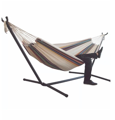 200kg Capacity Hammock With Collapsible Stand Backpacking Relaxation