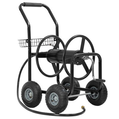 Stainless Steel Garden Hose Reel Cart for Easy Handling and Clean House.water Flower