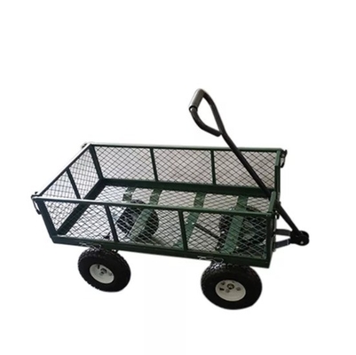 Garden Camping Foldable Trolley Utility Wagon Beige Portable Beach Trolley Cart