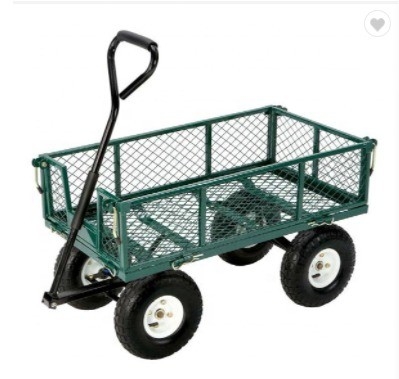Portable Heavy Duty Garden Yard Trolley Wagon Cart for Qingdao Loading and Unloading