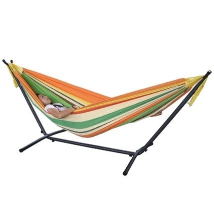 Stainless Steel Free Standing Folding Hammock Stress Relief Portable Fold Up Hammock