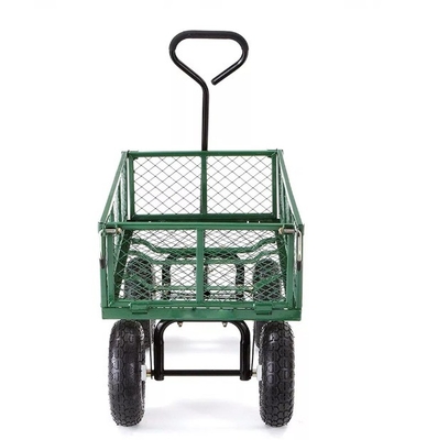 Outdoor Heavy Duty Steel Mesh Tool Cart with Environmental Protection Powder Coating