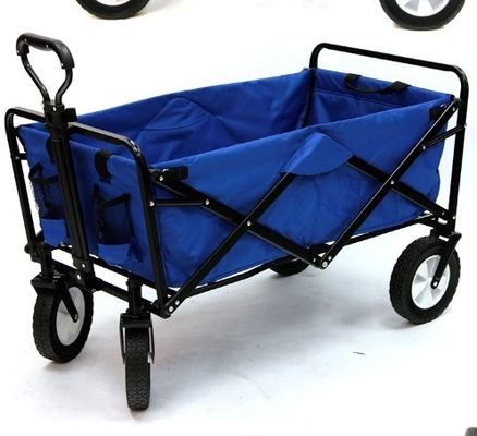 Collapsible Foldable Wagon Cart Comfort and Ergonomics Folding Utility Cart With Wheels