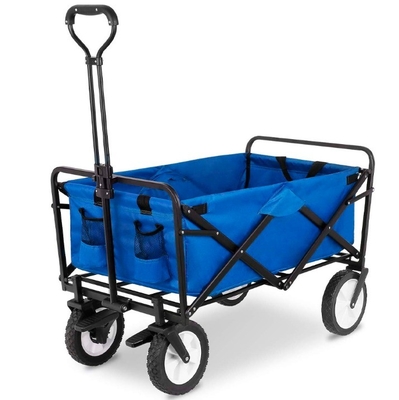 Collapsible Foldable Wagon Cart Comfort and Ergonomics Folding Utility Cart With Wheels