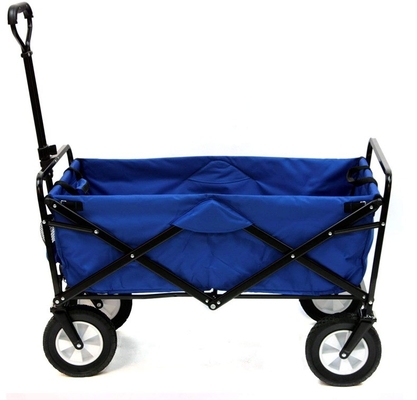 Heavy Duty Foldable Utility Wagon With Four Big Wheels 100 Kgs Capacity