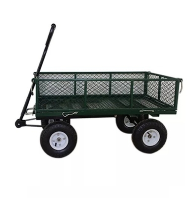 Metal Heavy Duty Folding Steel Outdoor Beach Mesh Garden Tool Cart with Qingdao Port