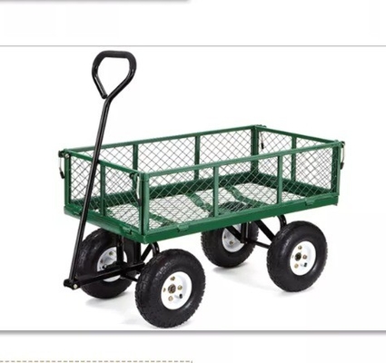 Metal Heavy Duty Folding Steel Outdoor Beach Mesh Garden Tool Cart with Qingdao Port