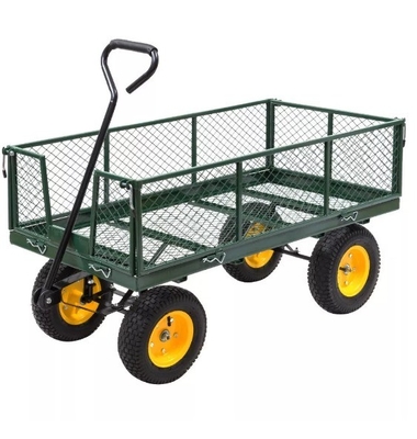Removable Side Meshes Heavy Duty Yard Wagon for Industrial Applications