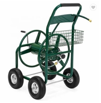Practical and Durable Heavy Duty Planting Yard Garden Water Hose Reel Cart with on Wheels