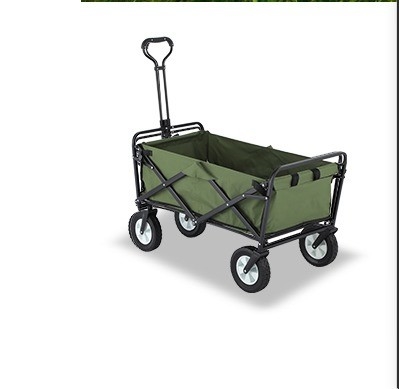 Customised Foldable Wagon Cart Four Wheel Iron Platform Collapsible Utility Wagon