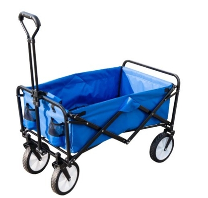 Iron Steel Collapsible Utility Wagon Convenient For Beach Shopping And Storage