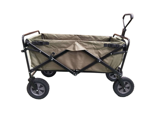 Iron Steel Collapsible Utility Wagon Convenient For Beach Shopping And Storage