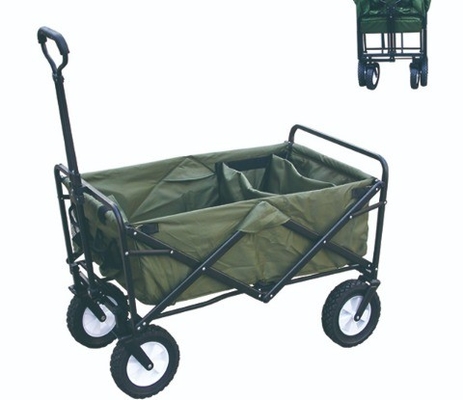 Iron Steel Collapsible Utility Wagon Convenient For Beach Shopping And Storage