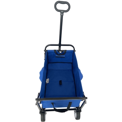 Customized Foldable Wagon Cart Steel Folding Wagon With Practical Hand