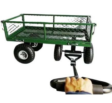 Iron Handle Garden Wagon Cart Collapsible Utility Wagon For Tools And Shopping