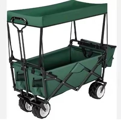 Lightweight Folding Cart With Wheels Compact With Canopy Hand 89*53*109cm