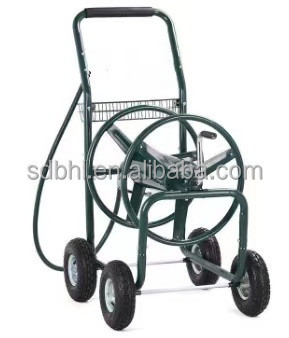 Effortlessly Water and Irrigate Your Garden with our Iron Garden Hose Reel Cart