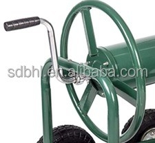 Green Portable Heavy Duty Garden Lawn Water Hose Reel Storage Cart for Easy Transport