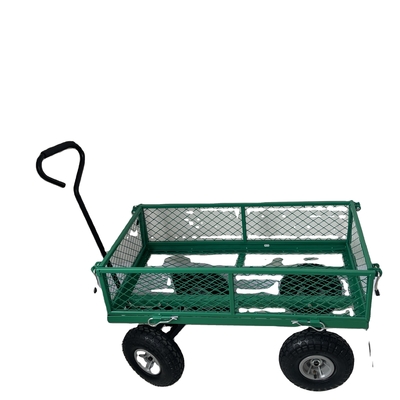 17KGS Capacity Steel Mesh Garden Cart Rust Prevention Long Lasting For Warehouse