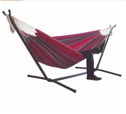 Outdoor Activity Canvas Hammock With Stand Easy Setup UV And Fade Resistant