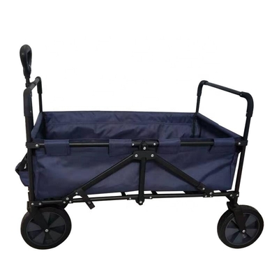 Outdoor Camping Folding Trolley Trailer with Four Wheels Green Multi-function Tool Cart