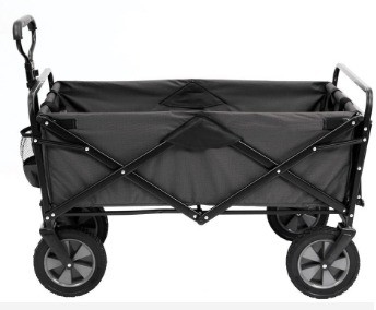 Green Beach Wagon Folding Four Wheels Hand Push Cart Dimension L x W x H 86*46*85