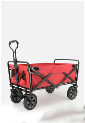 Experience the Convenience Fabric Camping Trolley Folding Wagon with 260KGS Capacity
