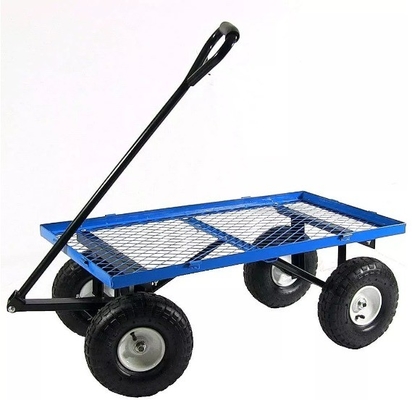 17KGS Weight Capacity Red Garden Tool Cart Foldable Mesh Trolley for Home and Foldable