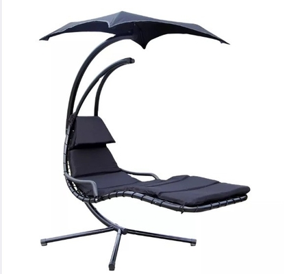 Outdoor Relaxation With This Serpentine Umbrella Bed And Camping Hammock