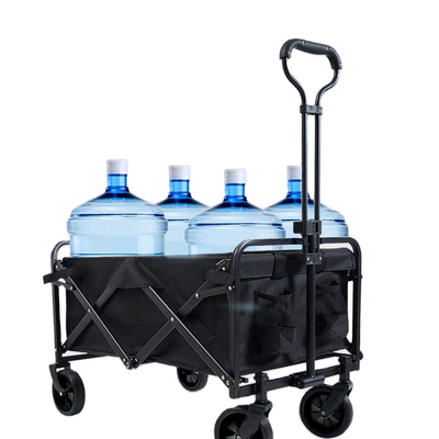 Supermarket Heavy Duty Steel Trolleys Manufacturers Hand 4 Wheel Beach Wagon Picnic Wagon