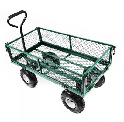 Steel Mesh Folding Garden Wagon 86*46*85cm High Strength Customizable