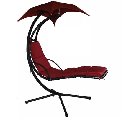 Rice White Hanging Outdoor Hammock Chairs with Tarp Modern Design Style 260KGS Weight Capacity